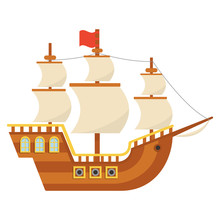 Piligrim Ship. Mayflower. Thanksgiving Day.