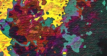Fototapete - Creativity conceptual texture. Painting in oil abstract background. Wallpaper in modern style.