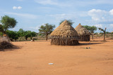 Fototapeta  - Hamer tribe village