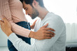 © LIGHTFIELD STUDIOS - cropped view of african american woman and handsome man with closed eyes hugging in apartment