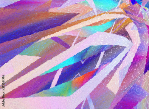 Abstract artistic watercolor background, wet splashes and strokes of paint on...
