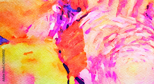 Modern painting wall art decor. Abstract drawing background. Design artwork. ...