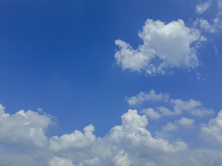 blue sky with white clouds