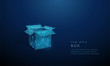 © Елена Бутусова - Abstract open box. Low poly style design.
