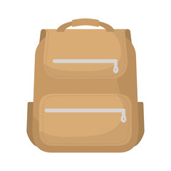 Canvas Print - school bag supply education icon