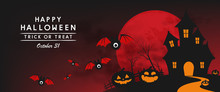 Happy Halloween Day Banner Vector Design 2019