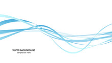 Water Surface Line Image, Background White Vector Illustration Wallpaper Material