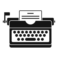 Poster - typewriter icon. simple illustration of typewriter vector icon for web design isolated on white back