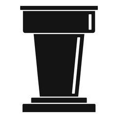 Poster - lawyer tribune icon. simple illustration of lawyer tribune vector icon for web design isolated on wh