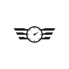 Wall Mural - Speedometer logo icon design vector template