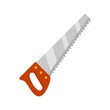 Hand saw icon. Flat illustration of hand saw vector icon for web design