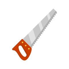 Poster - hand saw icon. flat illustration of hand saw vector icon for web design