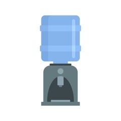 Poster - Office water dispenser icon. Flat illustration of office water dispenser vector icon for web design