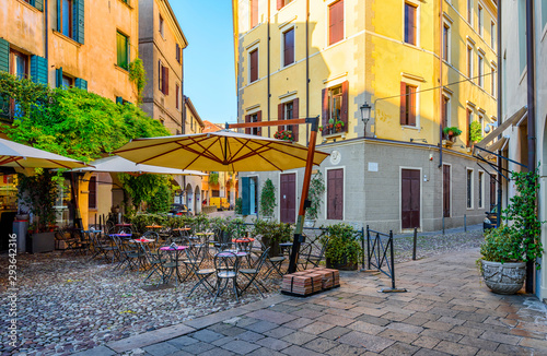 Old street in Padua (Padova), Veneto, Italy