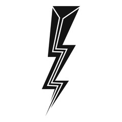 Poster - strike lightning bolt icon. simple illustration of strike lightning bolt vector icon for web design 