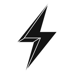 Poster - charge lightning bolt icon. simple illustration of charge lightning bolt vector icon for web design 