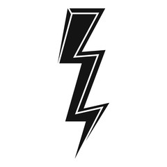 Sticker - Speed lightning bolt icon. Simple illustration of speed lightning bolt vector icon for web design isolated on white background