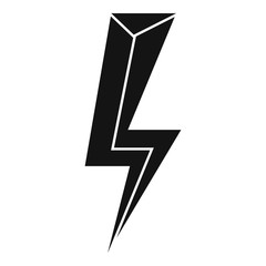 Poster - energy lightning bolt icon. simple illustration of energy lightning bolt vector icon for web design 