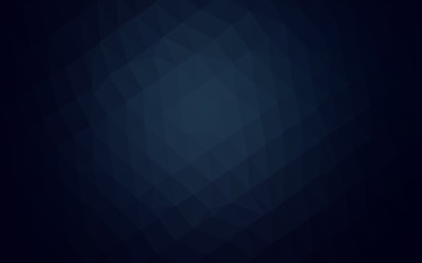 Poster - dark blue vector blurry triangle texture. shining illustration, which consist of triangles. elegant 