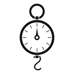Poster - hand round scales icon. simple illustration of hand round scales vector icon for web design isolated