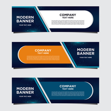 Banner design templates for simple advertising are very easy to use for companies or businesses.