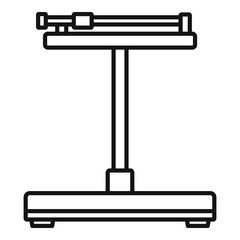 Poster - Mechanical scales icon. Outline mechanical scales vector icon for web design isolated on white background