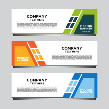 Banner design templates for simple advertising are very easy to use for companies or businesses.