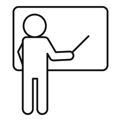 Poster - speaker auditorium icon. outline speaker auditorium vector icon for web design isolated on white bac