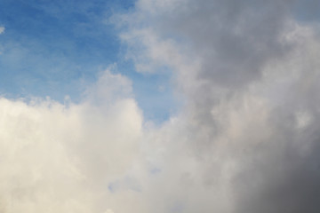 dramatic cumulus clouds background