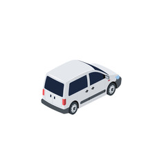 Wall Mural - Passenger Commercial Vehicle. Vector 3d isometric, color web icon, new flat style. Creative illustration design, idea for infographics.