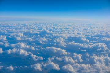 Poster - Clouds, a view from airplane window