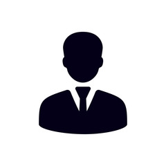 Fototapete - Businessman icon,avatar silhouette logo