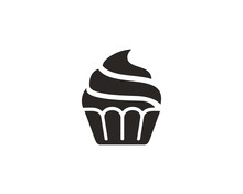 Cupcake Icon Symbol Vector