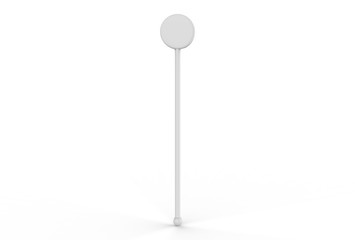 Promotional cocktail stirrer for branding. 3d render illustration.