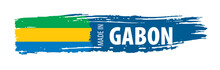 Gabon Flag, Vector Illustration On A White Background.