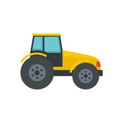 Poster - Modern tractor icon. Flat illustration of modern tractor vector icon for web design