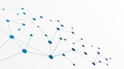 Abstract geometric Circuit connect lines and dots.Simple technology graphic background.Illustration Vector design Network technology and Connection concept.