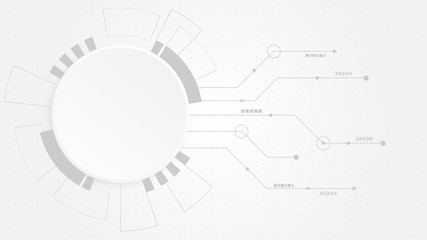 Abstract Digital Technology Cycle background.Business growth transformation to digital and Successful financial technology.