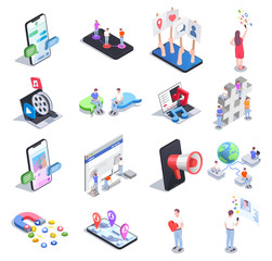 Sticker - Social Network Icon Set