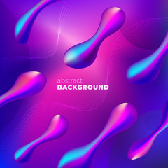 Wall Mural - Purple Liquid color background design. Fluid gradient shapes composition. Futuristic design posters. Eps10 vector.