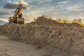 Wall Mural - Construction of a road in Spain