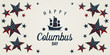 Columbus day card. vector illustration.