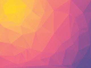 Sticker - Popular abstract geometric background with beautiful color gradient