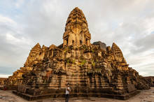 Angkor Wat Temple, The Biggest Hinduist Temple In The World, Unesco World Heritage, Siem Reap, Cambodia 