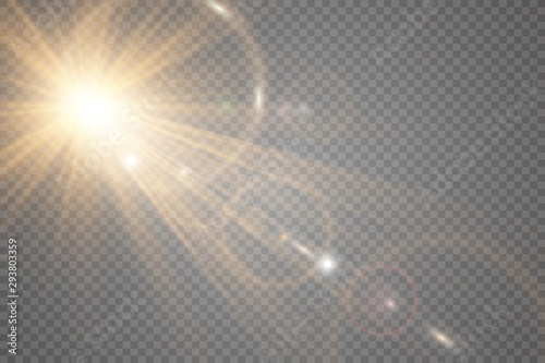 Fotografía White beautiful light explodes with a transparent explosion