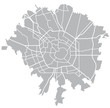 Milano vector grey map