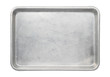Metal baking pan aluminum tray (with clipping path) isolated on white background