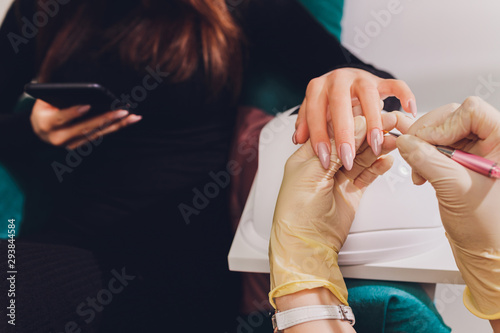 Styling nail color nail polish Fototapet