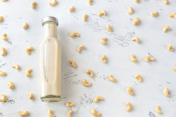 Canvas Print - Bottle of cashew milk