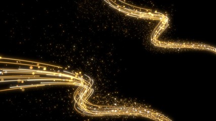 Wall Mural - golden lines